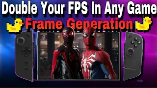 Lenovo Legion Go Frame Generation Boost Your Frame Rate In Any game | Lossless Scaling