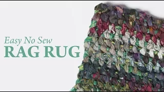 Easy No Sew Rag Rug