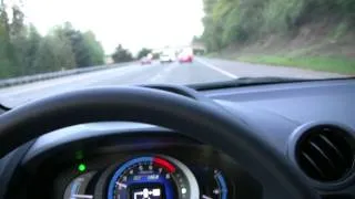 Honda Insight on a Freeway