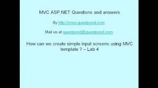 ASP NET MVC Model view controller  MVC Step by Step Part 4