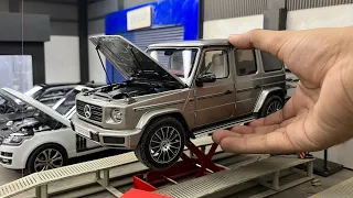 Servicing Real like Luxury Cars Diecast Models at Mini Car Workshop | 1/18 Scale Garage Set