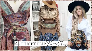 4 DIY THRIFT FLIP BELTS | ACCESSORIES & SEWING