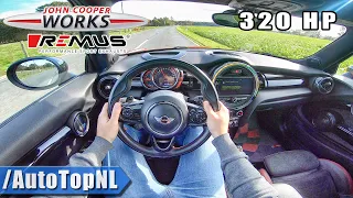 320HP MINI JCW | STRAIGHT PIPE Remus EXHAUST | POV Test Drive by AutoTopNL