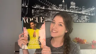 ASMR Relaxing Vogue Magazine Tracing & Look Through (Whisper, Paper Sounds, & Page Flipping)