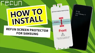 Refun Screen Protector Installation Video for Samsung Galaxy S Series (S20 / S21 / S22 Series)