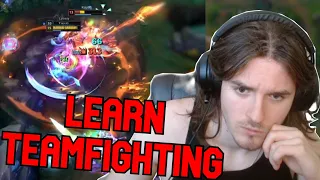 this student got a lead but had NO IDEA how to teamfight with Yasuo... [Challenger Coaching Mid]