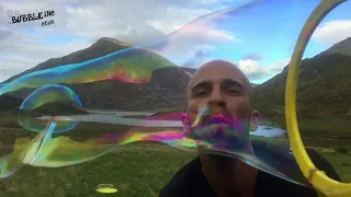 Slow motion bubbles with "Supapop" bubble mix