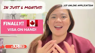 VISA ON HAND AFTER 6 MONTHS!! | Online Spousal Sponsorship Application | DIY | Timeline | PR CANADA