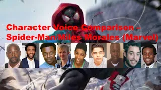 Character Voice Comparison - Spider-Man/Miles Morales (Marvel)