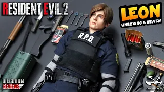 LEON Resident Evil 2 Remake Damtoys Unboxing e Review BR / DiegoHDM