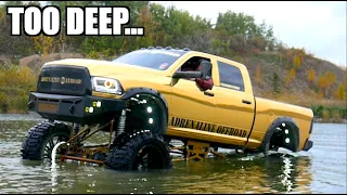 I SUNK My $160K SEMA Truck In A Pond...