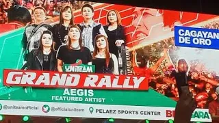 AEGIS performance in Grand Rally CAGAYAN DE ORO CITY #Aegis #uniteam #bbm #saraduterte