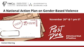 A National Action Plan On Gender Based Violence - Session by YWCA Canada - November 26th, 2020