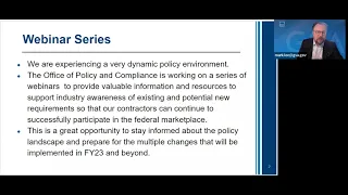 Policy Landscape Webinar #1