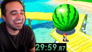 SM64 Speedrunner tries Super Mario Sunshine for the First Time...