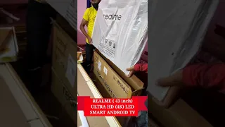 Unboxing Realme (43 inch) Ultra HD (4K) LED SMART ANDROID TV #shorts #unboxing #flipkart