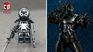 Lego Spider Man Agent Venom Minifigure Unofficial Lego