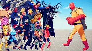 SAITAMA VS EVERY ANIME UNIT | TABS - Totally Accurate Battle Simulator