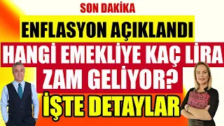 Son Dakika Enflasyon Açıklandı Hangi Emekli Kaç Lira Maaş Alacak İşte Detaylar