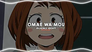 omae wa mou 「deadman」 // audio edit