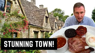Eating a FULL ENGLISH BREAKFAST in a BEAUTIFUL TOWN in the COTSWOLDS!