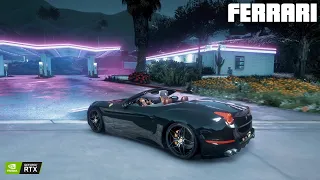 FERRARI + NVE + QUANTV + REALISM BEYOND 2.0 + RAY TRACING | GTA V GRAPHICS MOD