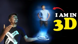 I am IN 3D Hologram | How to create a 3d hologram clip | TechCanvas
