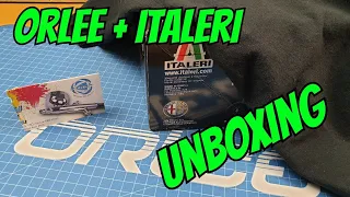 Italeri Alfa Romeo 8C 2300  Monza 4706 1:12 unboxing + ORLEE aftermarket