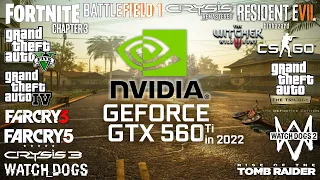 GeForce GTX 560 Ti in 2022 - Test in 24 Games