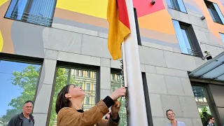 Baerbock eröffnet deutsche Botschaft in Kiew wieder | AFP