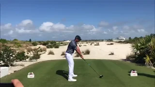 Bryson DeChambeau Slow Motion Down The Line Driver