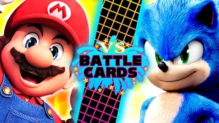 Mario VS Sonic (Illumination VS Paramount) - VS Battle Cards