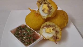 Receta de papas rellenas colombianas