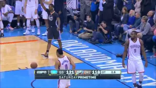 Thunder fans reaction to steph curry game winner 2/27/16