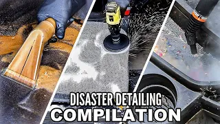 Disaster Car Detailing Compilation | NASTIEST Car Interior Deep Cleaning Ever!