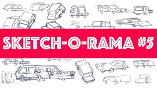 Sketch-O-Rama! #5: Sketching Cars to Practice Shape/Perspective Drawing