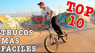 TOP 10 TRUCOS MÁS FACILES DEL BMX - Así se hacen!!