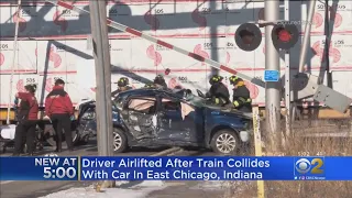 Train Hits Car In East Chicago, Ind.