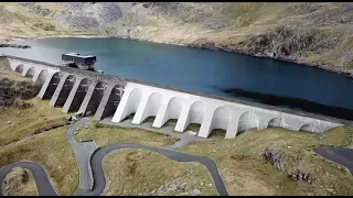 Drone Footage of Stwlan Dam, Blaenau Ffestiniog (North Wales)