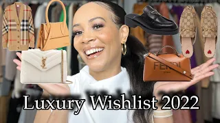 LUXURY WISHLIST 2022 | Prada, Gucci, Fendi, YSL, Burberry, Dior, Jacquemus | by Crystal Momon