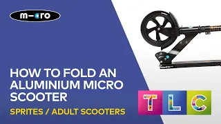 How to fold an aluminium adult Micro scooter