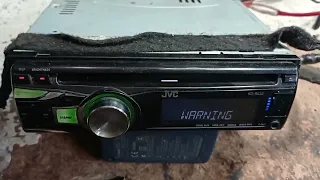 JVC убрать ошибку Warning CHK wiring then reset unit