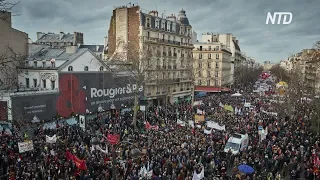 Общенациональная забастовка во Франции: профсоюзы не хотят сдаваться