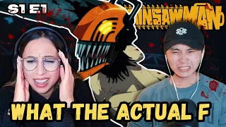 OH MY GOD ... | Chainsaw Man Episode 1 Reaction | Dog & Chainsaw