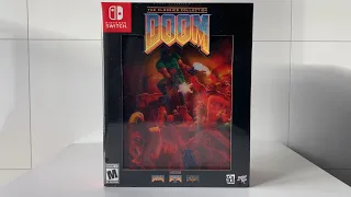 Doom The Classics Collection Collector's Edition Limited Run Unboxing ASMR - Nintendo Switch