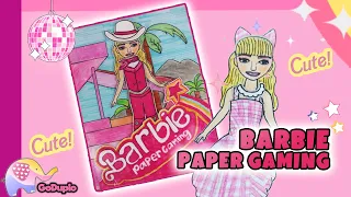 Barbie Paper Gaming!! Pergi Ke Rumah Barbie Dreamhouse - Goduplo TV