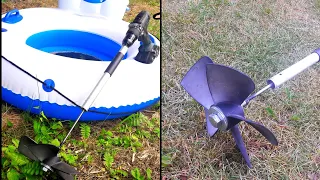 Super Fast Drill Powered Boat Motor 18v Amazing homemade inventions