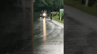 Crash from Remco Evenpoel in Belgium Championship time trial 2023