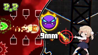 "9mm" 100% (Demon) by Outslaught | Geometry Dash 2.2