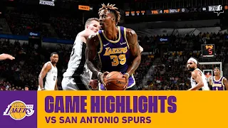 HIGHLIGHTS | Dwight Howard (14 pts, 13 reb) vs. San Antonio Spurs (11/3/19) | Lakers
